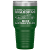 Cool Grandpas Ride MotorCycles - Funny Grand Father Biker Tumbler Tumblers dad, family- Nichefamily.com