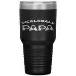 Pickleball Papa Father's Day Pickleball Tumbler Tumblers dad, family- Nichefamily.com