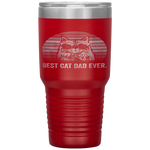 Best Cat Dad Ever. Papa Birthday Father's Day Gift Tumbler Tumblers dad, family- Nichefamily.com