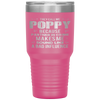 POPPY Grandpa Fathers Day Funny Gift design Tumbler Tumblers dad, family- Nichefamily.com