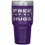 Free Dad Hugs Rainbow LGBT Pride Fathers Day Tumbler Tumblers dad, family- Nichefamily.com