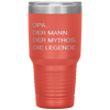 Opa German Grandpa Man Myth Legend  Gift Tumbler Tumblers dad, family- Nichefamily.com