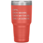 Opa German Grandpa Man Myth Legend  Gift Tumbler Tumblers dad, family- Nichefamily.com