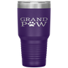Funny Dog Grand Paw Doggy Puppy Lover Grandpa Vintage Tumbler Tumblers dad, family- Nichefamily.com