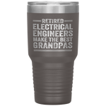 Retired Grandpa Electrical Engineer Retirement Gift Tumbler Tumblers dad, family- Nichefamily.com