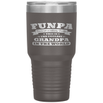 Funpa Fathers Day Men Gift Fun Grandpa Birthday Tumbler Tumblers dad, family- Nichefamily.com