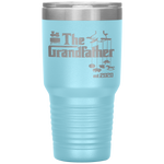 Promoted to Grandpa Grandfather 2020 New Grandpa Gift Tumbler Tumblers dad, family- Nichefamily.com