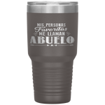 Mis Personas Favoritas Me Llaman Abuelo Spanish Father's Day Tumbler Tumblers dad, family- Nichefamily.com