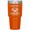 Daddy Shark Funny Father's Day Gift Tumbler Tumblers dad, family- Nichefamily.com