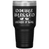 Double Blessed Grandpa Of Twins Grandfather Gift Tumbler Tumblers dad, family- Nichefamily.com