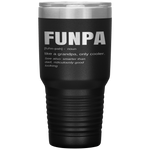 Funny FUNPA Fun Grandpa Novelty Tumbler Tumblers dad, family- Nichefamily.com