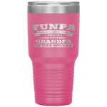 Funpa Fathers Day Men Gift Fun Grandpa Birthday Tumbler Tumblers dad, family- Nichefamily.com