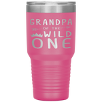 Grandpa Of The Wild One Thing Birthday Tumbler Tumblers dad, family- Nichefamily.com