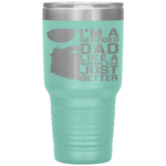 Bearded Dad Funny Beard Humor Father's Day Gift Idea Tumbler Tumblers dad, family- Nichefamily.com