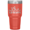 Mermaid Grandpa Funny Grandfather Family Matching Birthday Tumbler Tumblers dad, family- Nichefamily.com