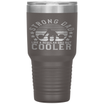 Strong Dad Workout  Weight Lifting Father's Day Gift Tumbler Tumblers dad, family- Nichefamily.com