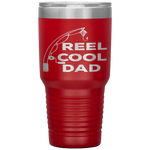 Reel Cool Dad Fishing Daddy Father's Day Gift  Tumbler Tumblers dad, family- Nichefamily.com