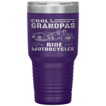 Cool Grandpas Ride MotorCycles - Funny Grand Father Biker Tumbler Tumblers dad, family- Nichefamily.com