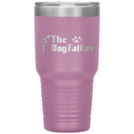 The Dogfather Boston Terrier Dog Dad Father's Day Tumbler Tumblers dad, family- Nichefamily.com