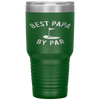 Best Papa By Par Funny Golf Father's Day Grandpa Gift Tumbler Tumblers dad, family- Nichefamily.com