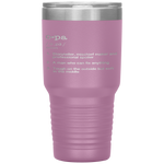 Opa Definition - Father's Day Present Gift Tumbler Tumblers dad, family- Nichefamily.com