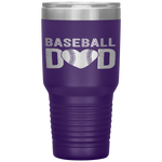 Baseball Dad Papa Father's Day Gift For Him School Tumbler Tumblers dad, family- Nichefamily.com