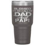 Blessed Papi and Dad Christian Father's Day Tumbler Tumblers dad, family- Nichefamily.com