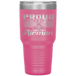 Womens Proud Brother-in-law Of An Airman Father Uncle Son Tumblers Tumblers - Nichefamily.com