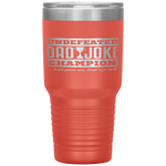 Dad Joke Champion funny father's day gift, bad puns Tumbler Tumblers dad, family- Nichefamily.com