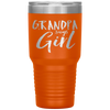 Grandpa Says Girl Gender Reveal Announcement Party Tumbler Tumblers dad, family- Nichefamily.com