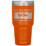 Mens Best Cat Grandpa Ever Retro Vintage Cat Grandpa Gifts Tumbler Tumblers dad, family- Nichefamily.com