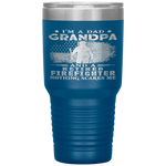 I'm Dad Grandpa Retired Firefighter Nothing Scares Me Tumbler Tumblers dad, family- Nichefamily.com