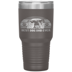 Vintage Best English Bulldog DAD Ever Fathers Day Gift Tumbler Tumblers dad, family- Nichefamily.com