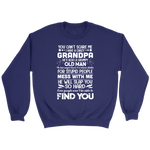 I Have a Crazy Grandpa Youth Crewneck Sweatshirt T-shirt - Nichefamily.com