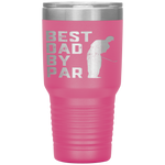 Best Dad By Par Golf Lover Gift For Men Funny Father's Day Tumbler Tumblers dad, family- Nichefamily.com