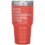 Irish Wolfhound Dog Dad Fathers Day Gift design Tumbler Tumblers dad, family- Nichefamily.com