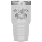 I'm A Cycling Grandpa Funny Grandpa Cyclist Gift Tumbler Tumblers dad, family- Nichefamily.com