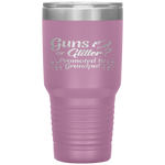 Guns or Glitter Gender Reveal Promoted To Grandpa Tumblers dad, family- Nichefamily.com
