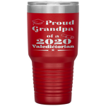 Valedictorian Class of 2020 Proud Grandpa Family Graduation Tumbler Tumblers dad, family- Nichefamily.com