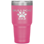 Bulldog Paw Dad Tumblers - Nichefamily.com