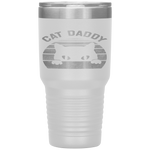 Cat Daddy Men Vintage Retro Black Cats Dad Fathers Day Gift Tumbler Tumblers dad, family- Nichefamily.com