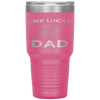 One Lucky Dad - St Patricks Day Retro Father Gift Tumbler Tumblers dad, family- Nichefamily.com