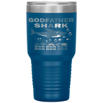 Godfather Shark Fathers Day Gift Godfather Shark Doo Tumbler Tumblers dad, family- Nichefamily.com