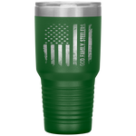 God Family Steelers Pro Us Flag Father's Day Dad Gift Tumbler Tumblers dad, family- Nichefamily.com