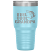 Reel Cool Grandpa Fathers Day Gifts For Fisherman Tumbler Tumblers dad, family- Nichefamily.com