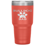 Bulldog Paw Dad Tumblers - Nichefamily.com