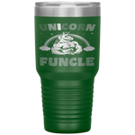 Unicorn Funcle Gift Rainbow Father's Day Tumbler Tumblers dad, family- Nichefamily.com