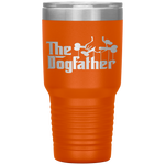 The Dogfather Dog Dad Fathers Day Gift Dog Lover Tumbler Tumblers dad, family- Nichefamily.com