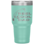 Reel Cool Dad Fishing Daddy Father's Day Gift  Tumbler Tumblers dad, family- Nichefamily.com