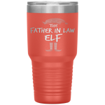 father in law Elf Matching Family Christmas Party Pajama Tumbler Tumblers dad, family- Nichefamily.com